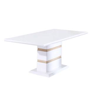 Kondela Jedálenský stôl biela lesk HG MADOS P2 poškodený tovar, značky Kondela