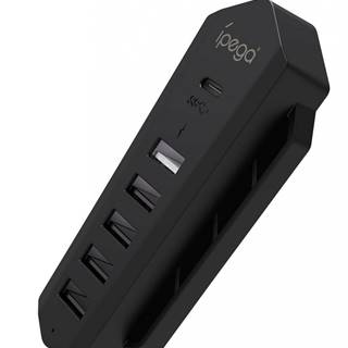 iPega P5036 USB/USB-C HUB pro PS5 6v1 Black
