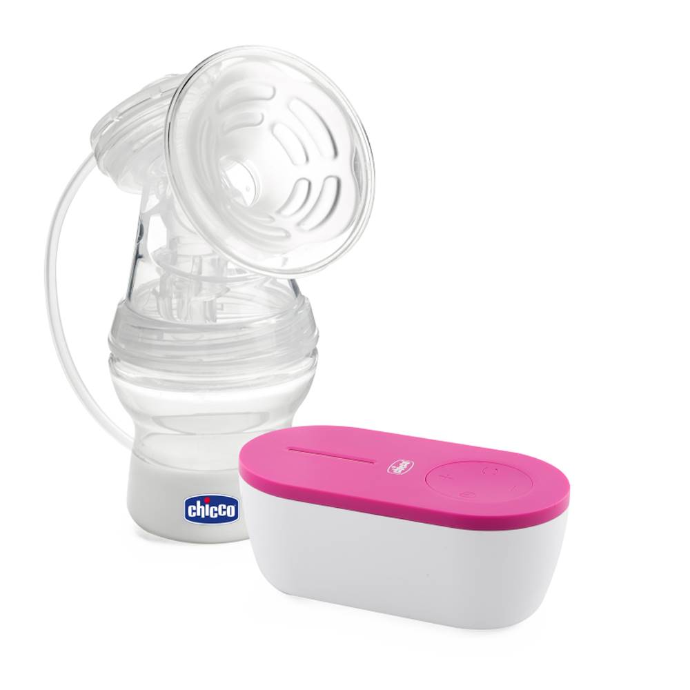 CHICCO  Odsávačka materského mlieka elektrická prenosná Travel Pink USB, značky CHICCO