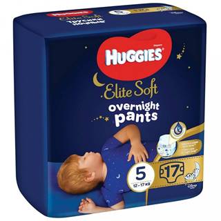 HUGGIES  Elite Soft Pants OVN Nohavičky plienkové jednorazové 5 (12-17 kg) 17 ks, značky HUGGIES
