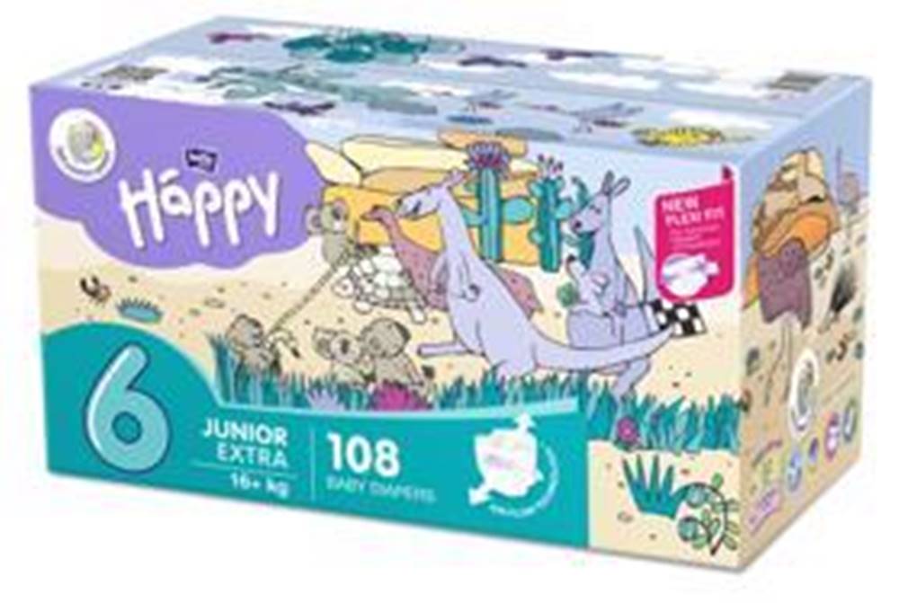 BELLAHAPPY BELLA HAPPY Plienky jednorazové 6 Junior Extra (16 kg+) 108 ks - Big TOY BOX, značky BELLAHAPPY