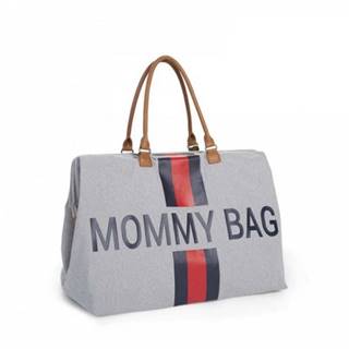 CHILDHOME  Prebaľovacia taška Mommy Bag Grey Stripes Red/Blue, značky CHILDHOME