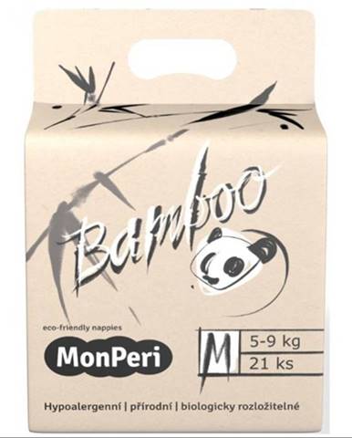 MONPERI Bamboo Plienky jednorazové eko M (5-8 kg) 21 ks