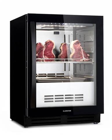 Klarstein SteakhoPro 98 Onyx, chladnička na zrenie mäsa, 1 zóna, 98 litrov, 1-25°C, dotykový displej, panoramatické okno