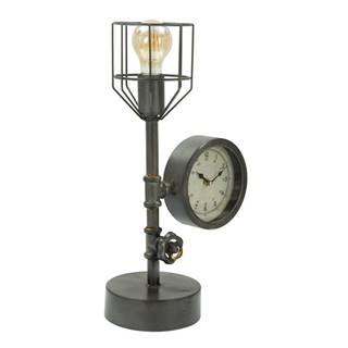 Stolová lampa s hodinami Mauro Ferretti Industry Clock, 26 × 45 cm