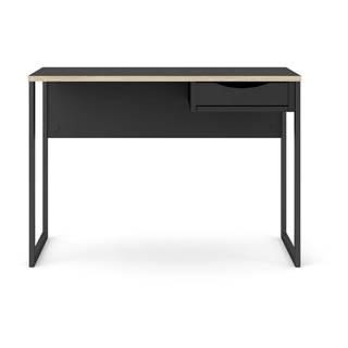 Čierny pracovný stôl Tvilum Function Plus, 110 x 48 cm