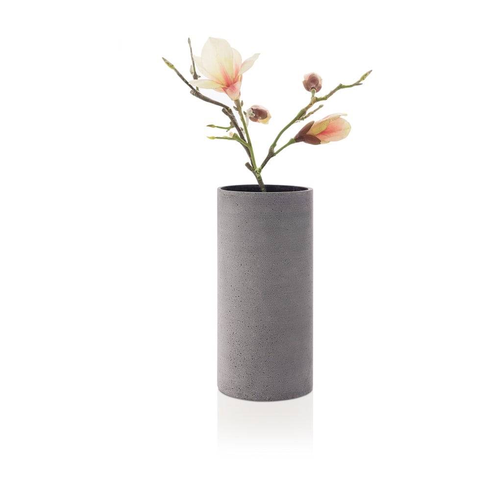 Blomus Sivá váza  Bouquet, výška 29 cm, značky Blomus