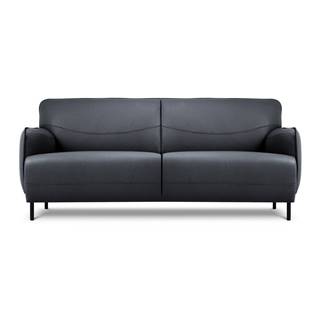 Modrá kožená pohovka Windsor & Co Sofas Neso, 175 x 90 cm