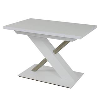 Sconto Jedálenský stôl UTENDI biela, šírka 110 cm, značky Sconto