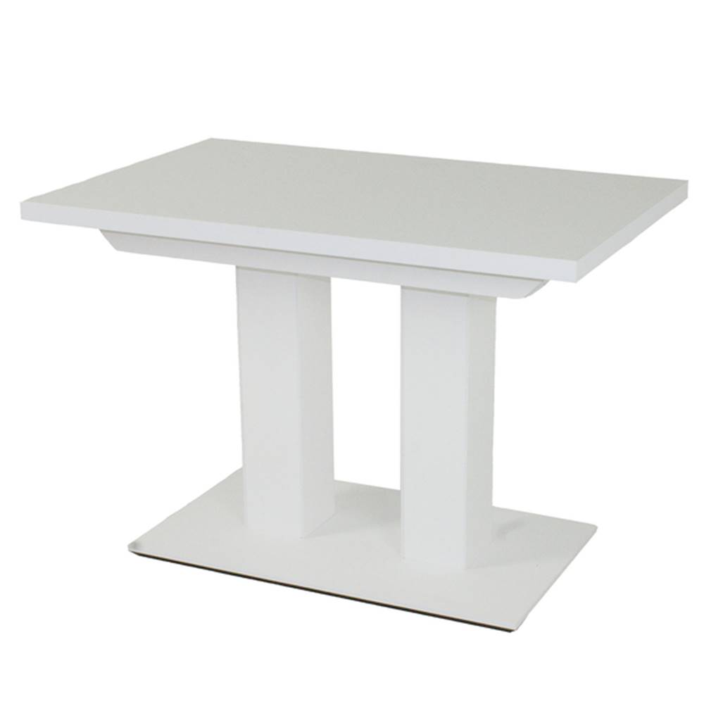 Sconto Jedálenský stôl SENWE biela/80 cm, značky Sconto