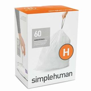 Simplehuman Vrecia do odpadkového koša 30-35 L,  typ H zaťahovacie, 3 x 20 ks (60 vriec) WP, značky Simplehuman