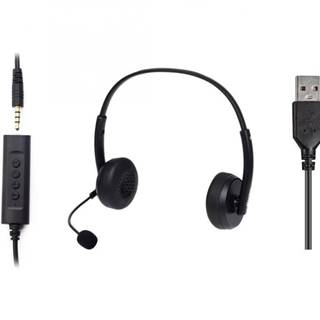 Sandberg  PC sluchátka 2in1 Office Headset Jack+USB s mikrofonem, černá, značky Sandberg