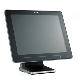 FEC Dotykový monitor  AM-1015B, 15" LED LCD, AccuTouch (Single Touch), USB, VGA/DVI, bez rámečku, černo-stříbrný, značky FEC