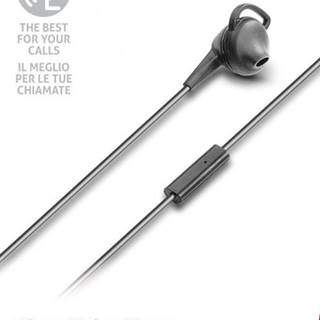 In-ear sluchátko Cellularline Clear Voice Mono, 3,5 mm jack, černé