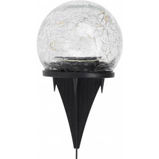 Solárna lampa sklenená guľa, 8 cm