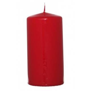 Valcová sviečka červená, 12 cm