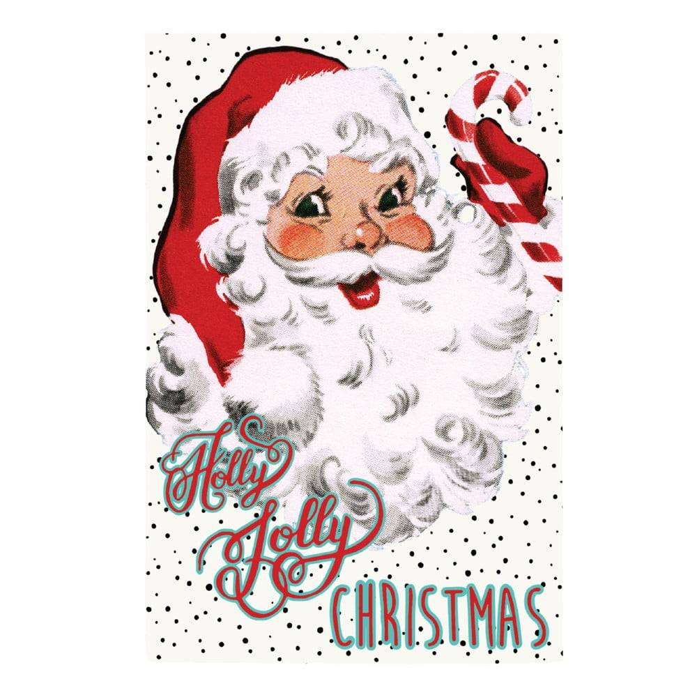 eleanor stuart Biela bavlnená utierka  Holly Jolly Christmas, 46 x 71 cm, značky eleanor stuart