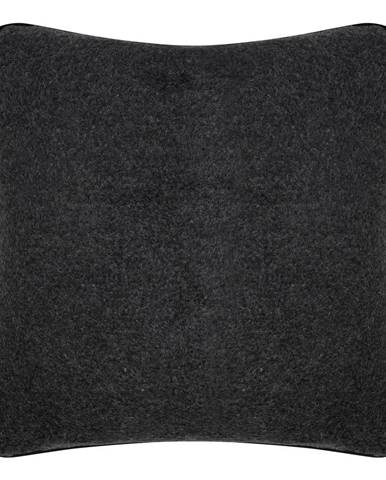 Čierny vankúš z merino vlny Native Natural, 80 x 80 cm