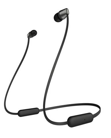 Sony WIC310 bezdrátová Bluetooth sluchátka do uší, ovladač s mikrofonem, černá