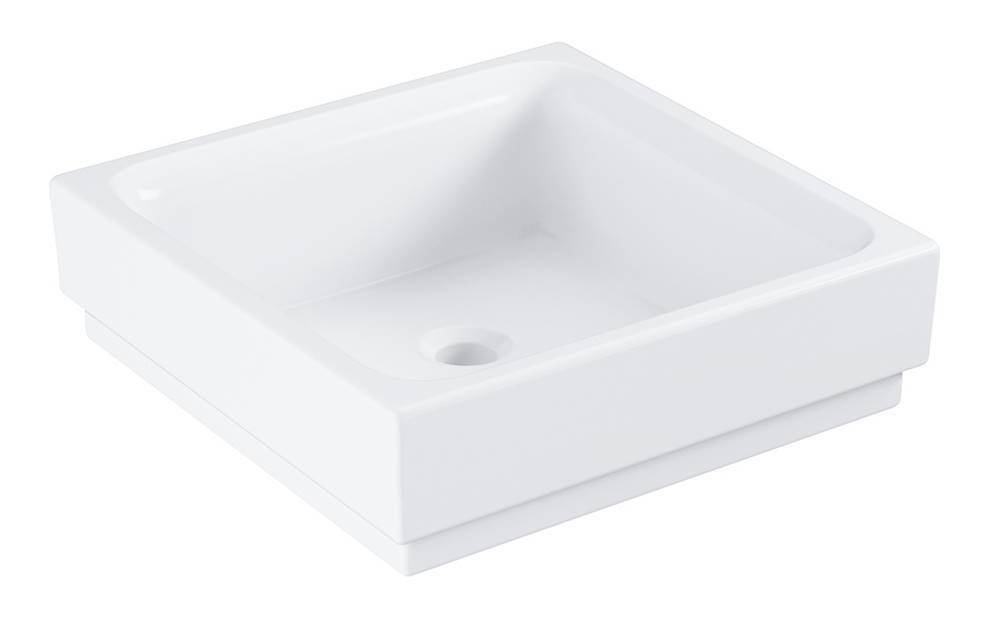 Grohe Umývadlo na dosku  Cube Ceramic 40x40 cm alpská biela bez otvoru pre batériu 3948200H, značky Grohe