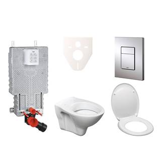 Cenovo zvýhodnený závesný WC set Grohe na zamurovanie + WC S-Line S-line Pro 38643SET-KD