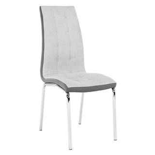 Kondela Jedálenská stolička sivá/chróm GERDA NEW P2 poškodený tovar, značky Kondela
