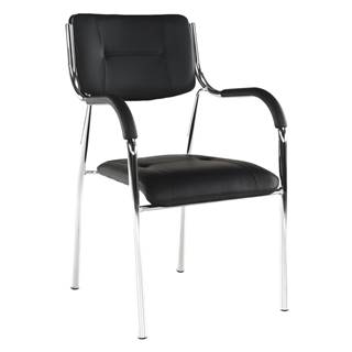 Stohovateľná stolička čierna ILHAM P2 poškodený tovar