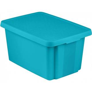 Curver Modrý úložný box s vekom  Essentials, 26 l, značky Curver