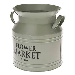 Dakls Zelený kovový kvetináč  Flower Market, ø 20 cm, značky Dakls
