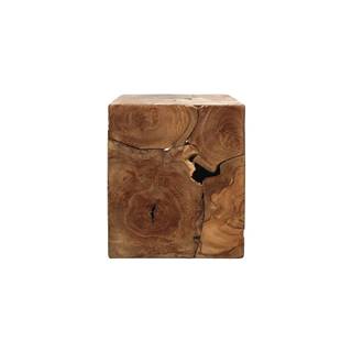HSM collection Príručný stolík z teakového dreva  Cube, 30 × 35 cm, značky HSM collection