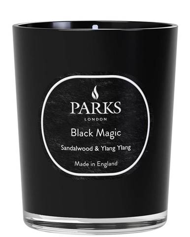 Sviečka s vôňou santalového dreva a Ylang Ylang Parks Candles London Black Magic, doba horenia 45 h