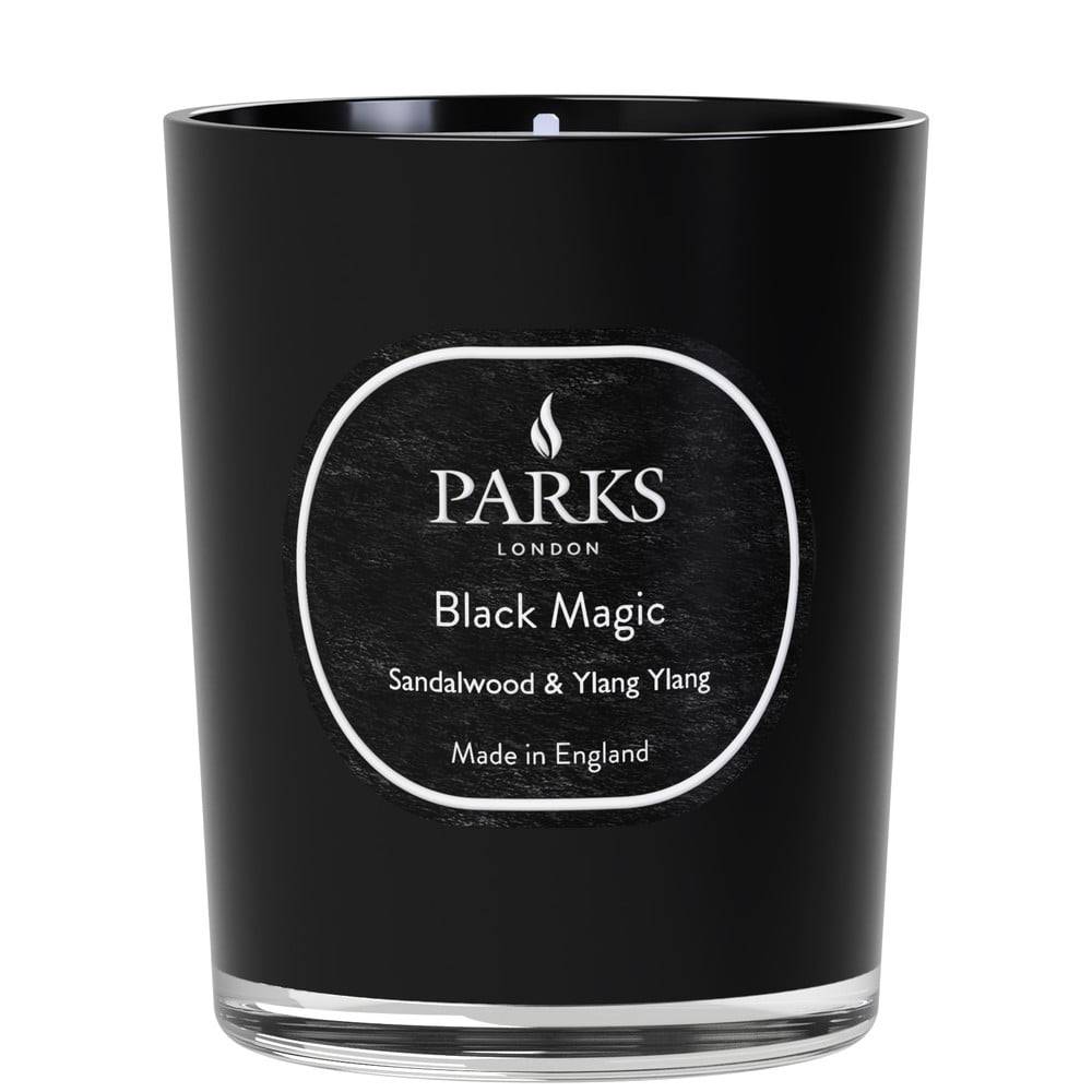 Parks Candles London Sviečka s vôňou santalového dreva a Ylang Ylang  Black Magic, doba horenia 45 h, značky Parks Candles London