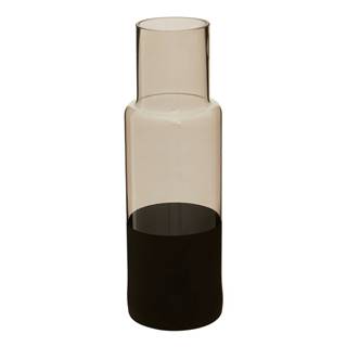 Premier Housewares Sklenená váza s čiernymi detailmi  Cova, výška 30 cm, značky Premier Housewares