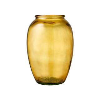 Žltá sklenená váza Bitz Kusintha, ø 17,5 cm