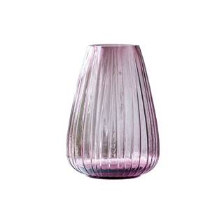 Bitz Ružová sklenená váza  Kusintha, výška 22 cm, značky Bitz
