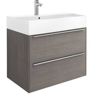 Kúpeľňová skrinka s umývadlom Roca Inspira 80x49,8x55,4 cm dub