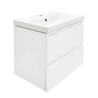 Cersanit Kúpeľňová skrinka s umývadlom  Dormo 60x37,5x62 cm biela lesk SIKONCMO004BL, značky Cersanit