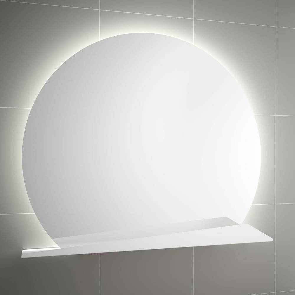 Salgar Zrkadlo s LED osvetlením s poličkou Sunrise  80x80 cm biela 83965B, značky Salgar