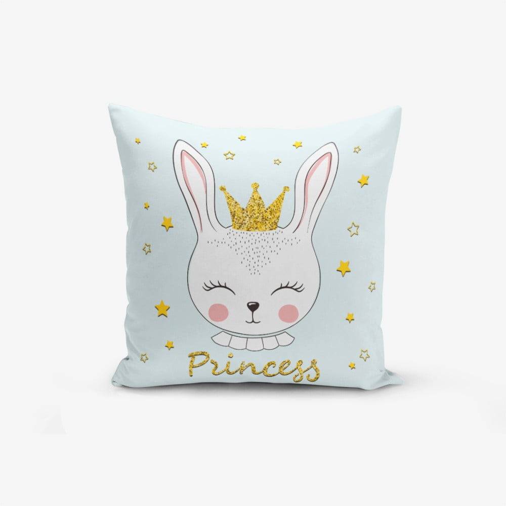 Minimalist Cushion Covers Obliečka na vankúš s prímesou bavlny  Princess Rabbit, 45 × 45 cm, značky Minimalist Cushion Covers
