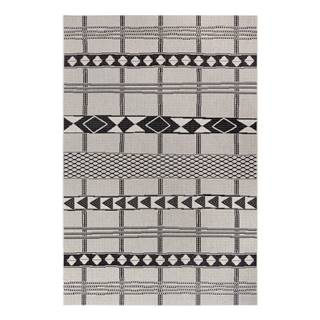 Čierno-sivý vonkajší koberec Ragami Madrid, 80 x 150 cm