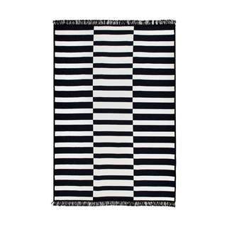 Cihan Bilisim Tekstil Čierno-biely obojstranný koberec Poros, 120 × 180 cm, značky Cihan Bilisim Tekstil
