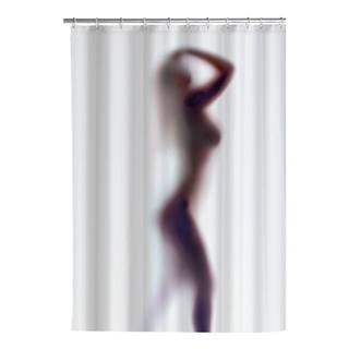 Wenko Biely sprchový záves s protiplesňovou povrchovou úpravou  Silouette, 180 x 200 cm, značky Wenko
