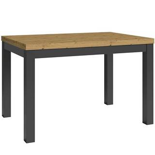 MERKURY MARKET Stôl Oskar D120 artisan/čierna, značky MERKURY MARKET