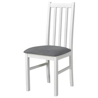 Jedálenská stolička BOLS 10 biela/svetlosivá