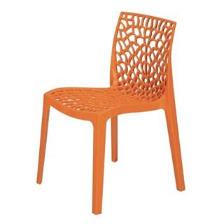 Sconto Jedálenská stolička GRUVYER oranžová, značky Sconto