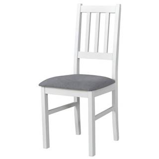 Jedálenská stolička BOLS 4 biela/svetlosivá