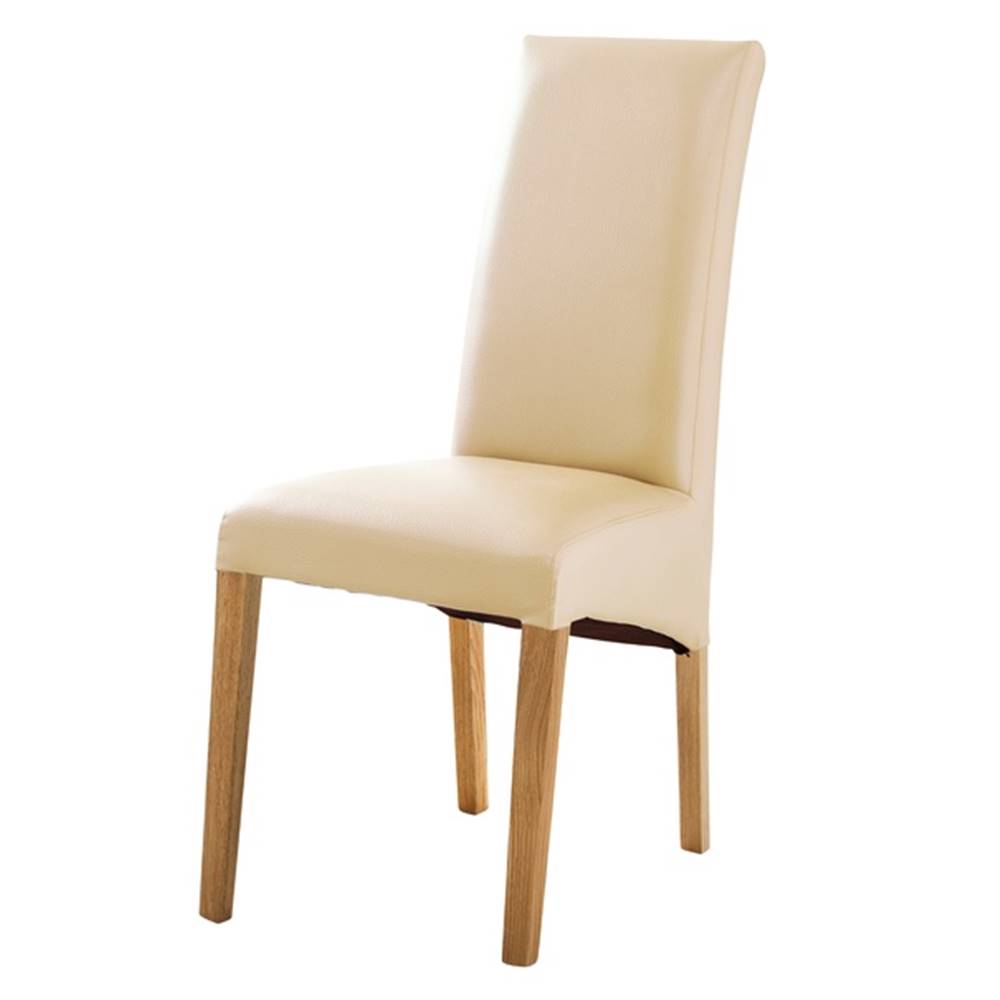 Sconto Jedálenská stolička FOXI III dub olejovaný/textilná koža béžová, značky Sconto