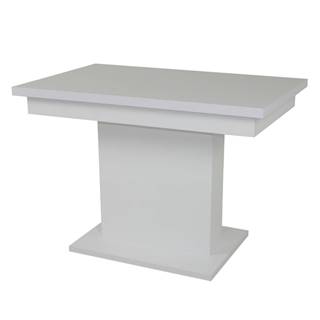 Sconto Jedálenský stôl SHIDA 2 biela, šírka 120 cm, rozkladací, značky Sconto