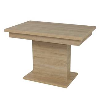 Jedálenský stôl SHIDA 2 dub sonoma, šírka 120 cm, rozkladací
