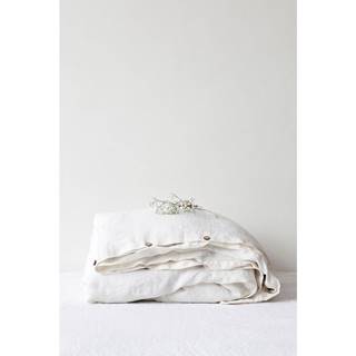 Linen Tales Biela ľanová obliečka na perinu , 140 x 200 cm, značky Linen Tales